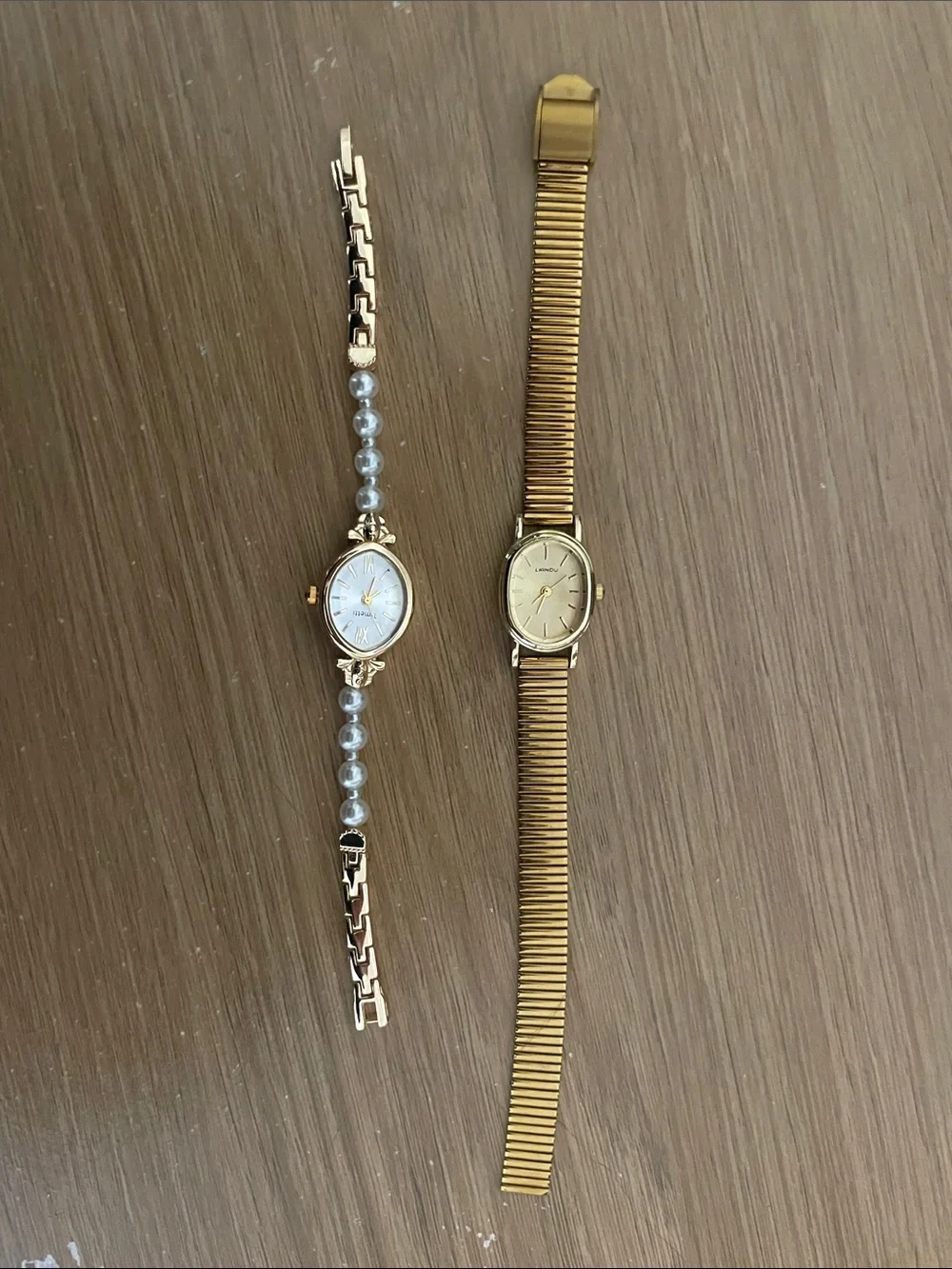 XOXO Gold Tone Women's Bracelet Watch with Pearl Accent